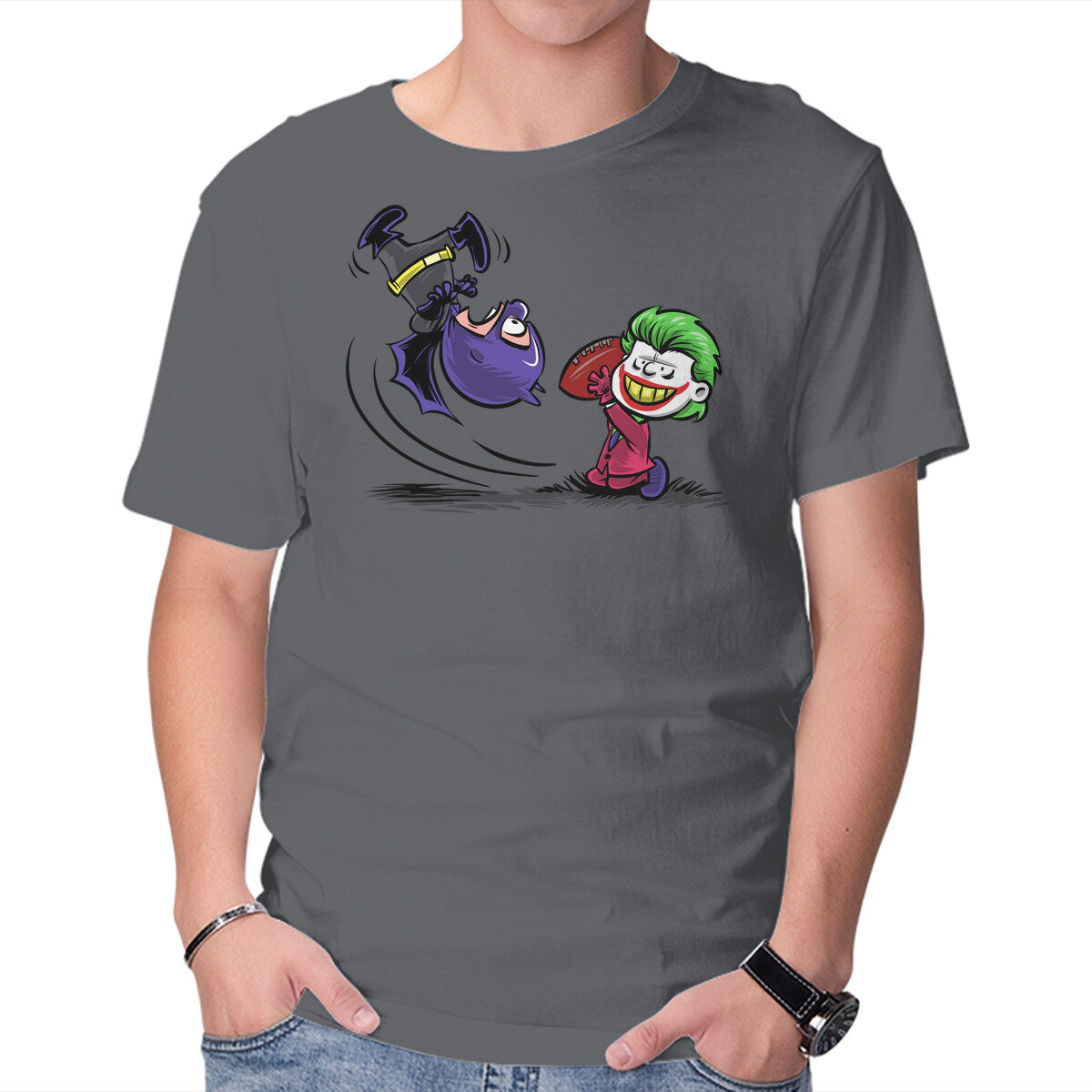 Unisex Crew Neck T-Shirt Bat Charlie Graphic Short Sleeve Casual Tee XS