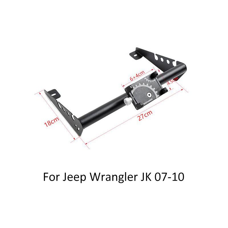 SHINEKA Center Console Phone Holder GPS Stand Support for Jeep Wrangler JK 2007 2008 2009 2010 2011-2017 Interior Accessories Black C