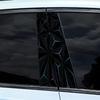 Car Decoration Car B Pillar PET Material 19.68in X 9.84in 50cm X 25cm Compatible With Various Models Easy Installation