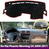 For Kia Picanto Morning SA 2004-2011 Dashboard Cover Board Anti-Slip Mat Protect Pad Car Sunshade Carpet Rug