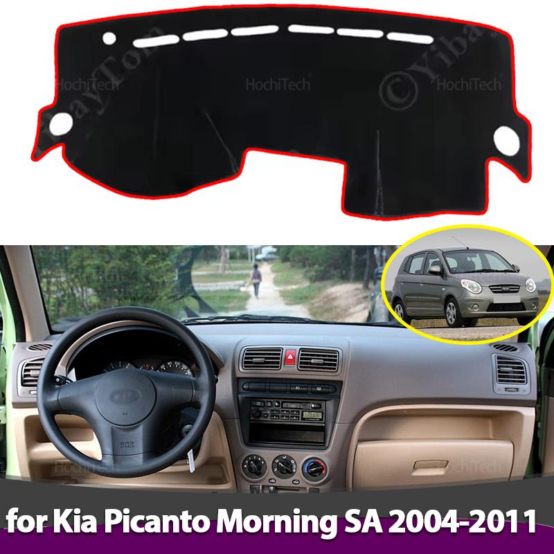 For Kia Picanto Morning SA 2004-2011 Dashboard Cover Board Anti-Slip Mat Protect Pad Car Sunshade Carpet Rug