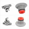 2PCS with Cover Rope Boat Air Valve 8 Teeth Cover Rubber Dinghy Valve  Marine Repair