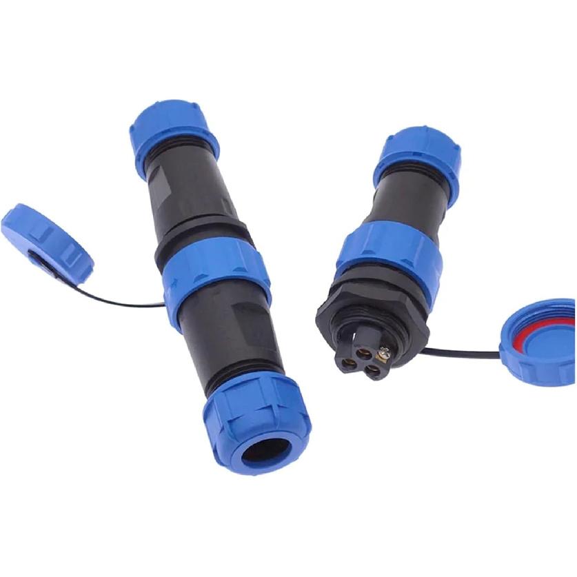 Welding SP21 Waterproof Connectors IP68 Aviation Plug Male Female 2pin 3pin 4pin Screw Connection (SL21-4D)