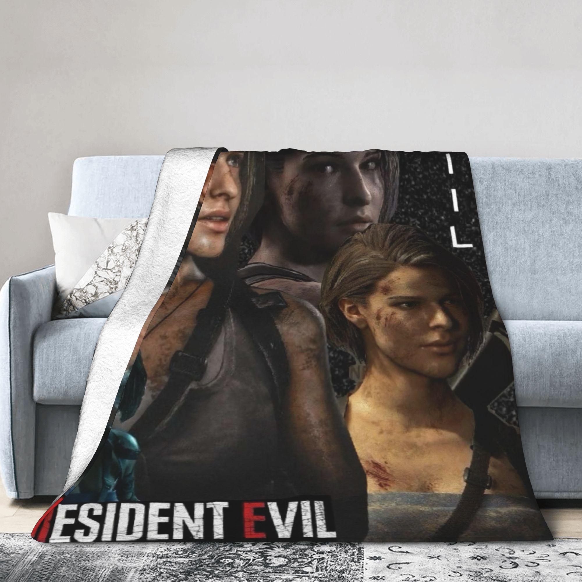 Residents Evils Jill Valentine Soft Blanket Children Plush Throw Blanket Fashion Couch Chair Flannel Bedspread Sofa Bed Cover 75X95CM