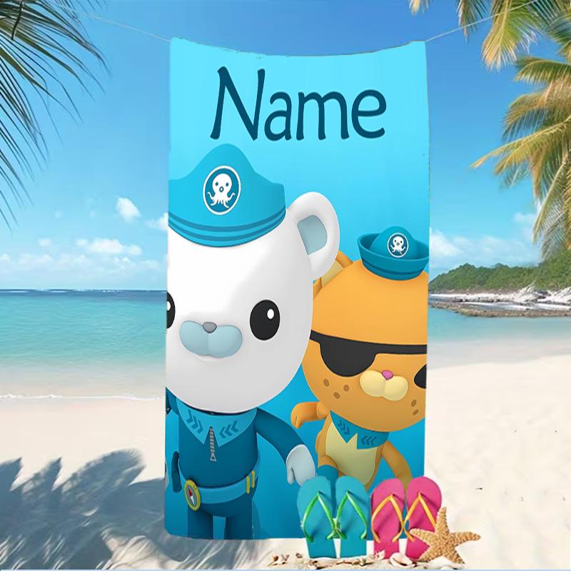 Customizable Personalized Beach Towels Octonauts Themed designs.Suitable for the Beach, Yoga, Sports;ideal As Beach Accessories