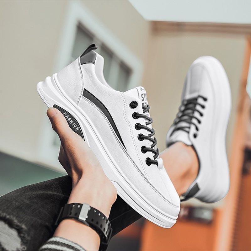 Sports Casual Shoes Spring and Autumn Season White Shoes Breathable Soft Sole Running Shoes Korean Version Versatile Antiskid Shoes