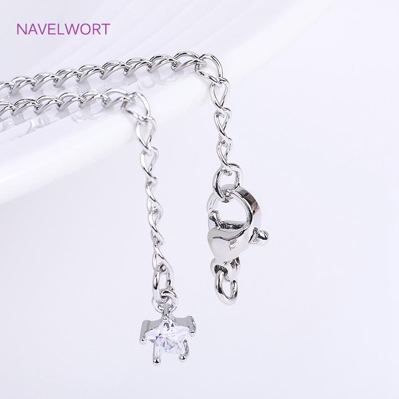 18 Karat Vergoldete 7,5 cm Verlängerungskette Für Schmuckherstellung, Handgefertigte DIY Armband Halskette Verlängerer Ketten Zubehör Teile