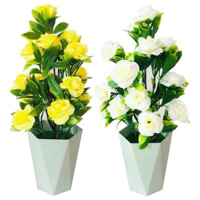 Künstliche Blumen-Blumentopf-Bonsai-Büro-Garten-Party-Möbel-Ornament-Dekor