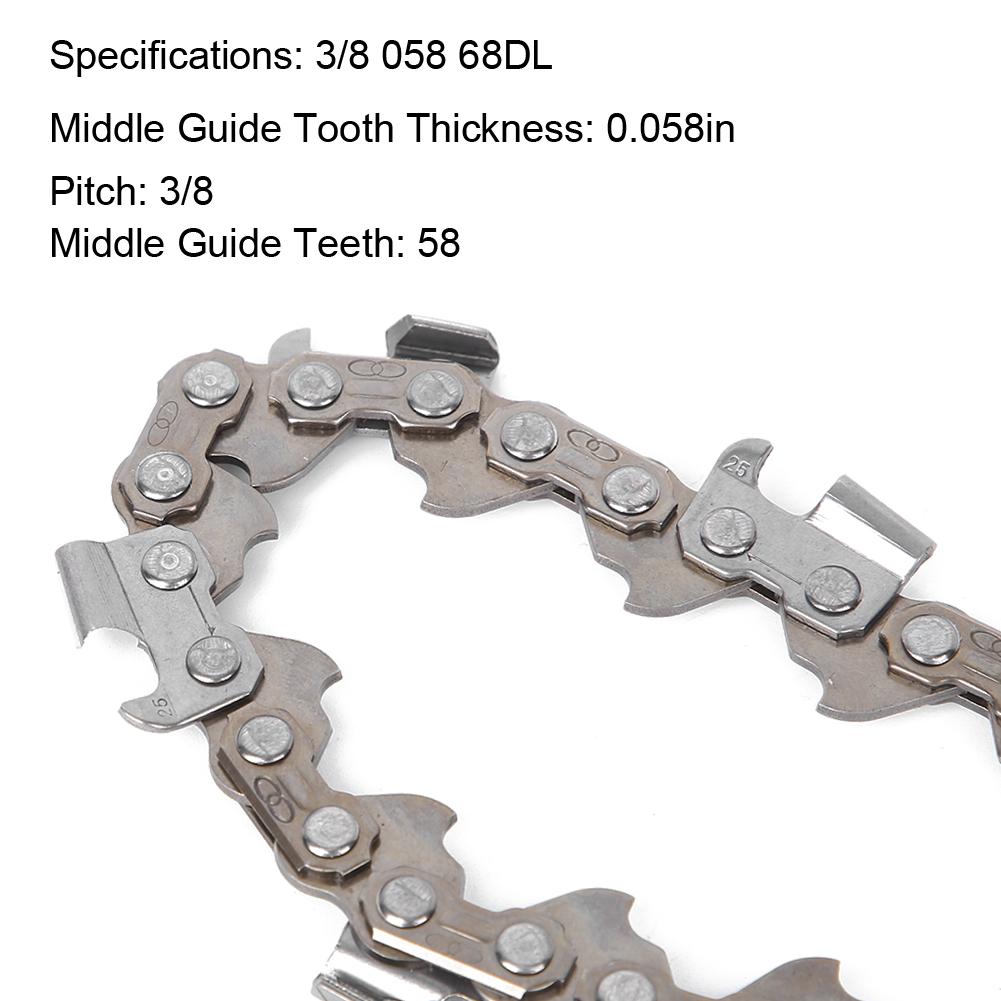 Woodworking Chainsaw Chain Saw Chain Blade Accessory 3/8 058 68DL