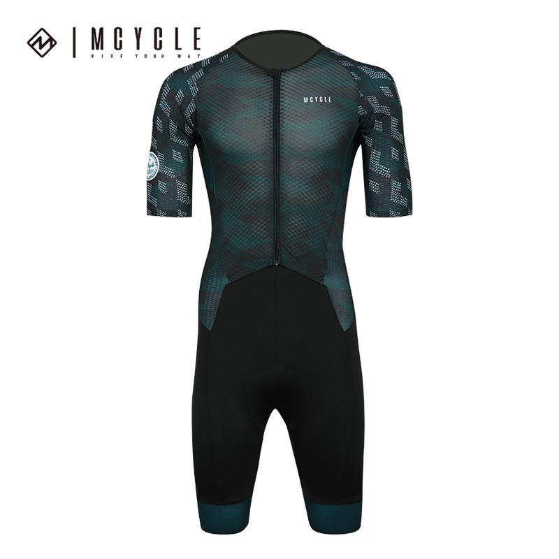 Mcycle Custom Aero Race Cutting Design Cycling Speed Suit Full Zipper Men s Cycling Clothing Breathable Triathlon Suit for Sport S