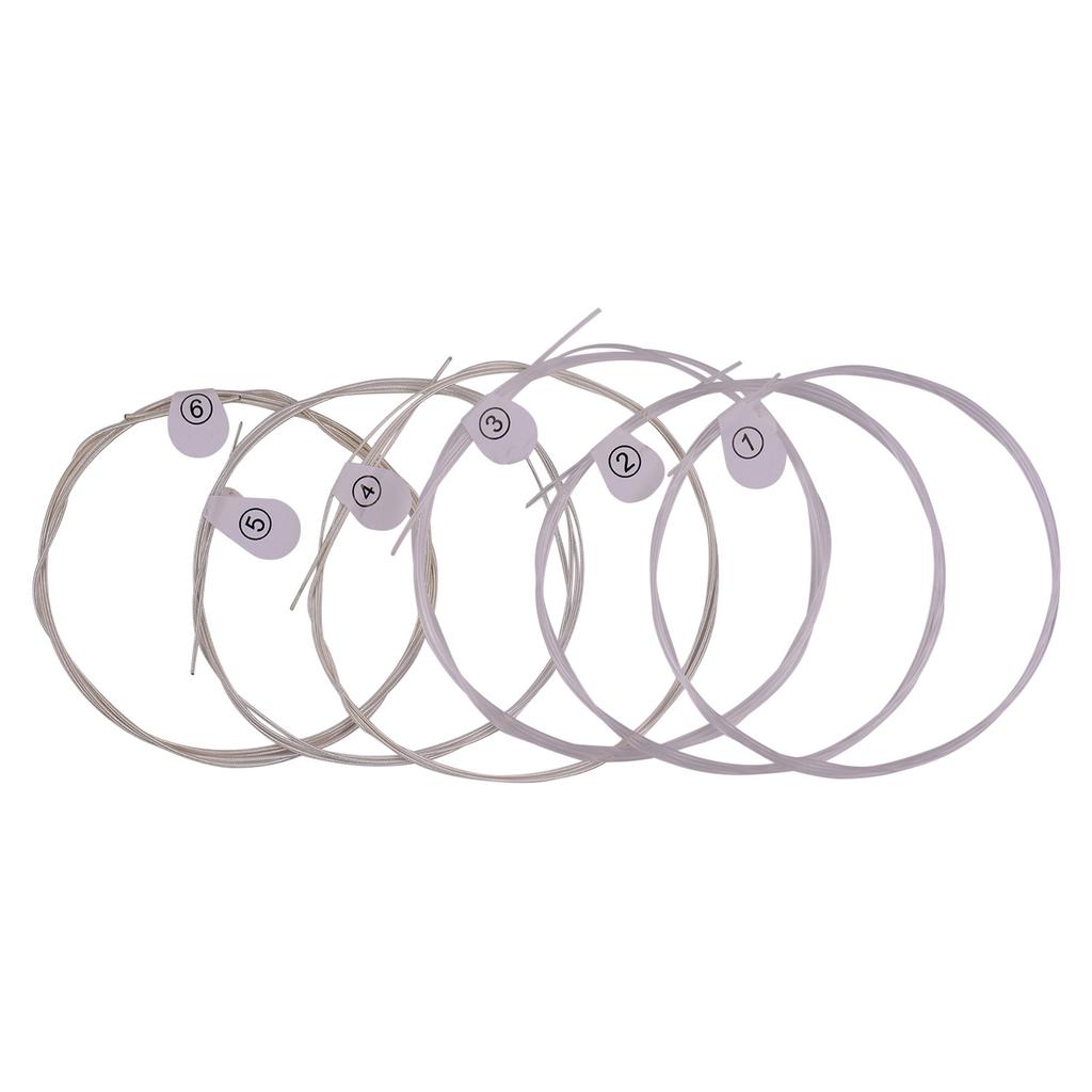 ZIKO DPA 70 Classical Guitar Strings Normal Light Tension Silver Wound Nylon String Anti Rust Set of 6pcs Musical