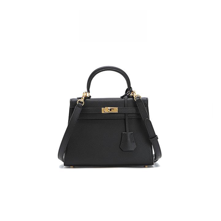 Einfarbig, Hochwertig, Modisch, Handtasche aus weichem Leder mit großem Fassungsvermögen für Damen, Platin-Tasche