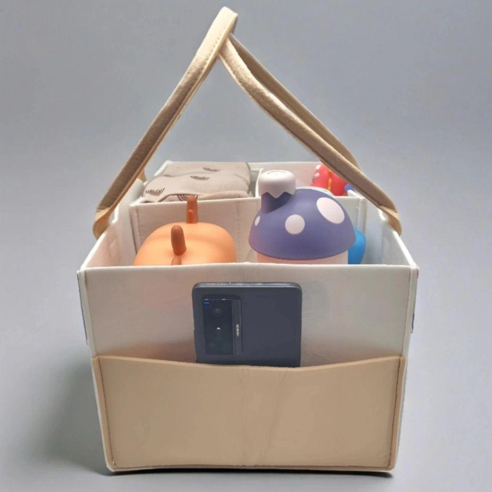 Felt Material Diaper Organizer Foldable Design Baby Diaper Holder  Baby Care