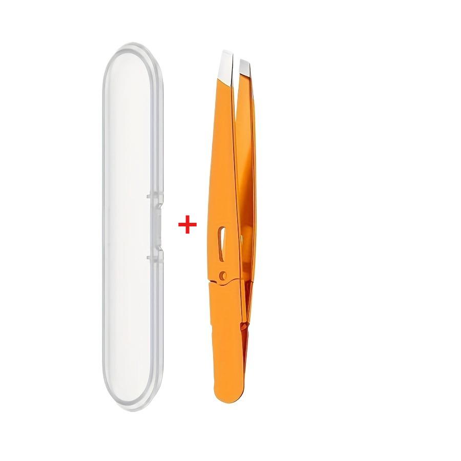 High-Precision Tweezers Stainless Steel Material with Excellent Rubber and Plastic Surface Feel Seamless Slant Tip