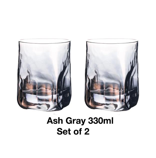 2 st Regnbågs Hamrad Whiskeyglas, Tungviktigt Vattenglas, Vattenmugg, Juiceglas Vinglas Dricksglas Set om 2