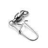 MNFT 12Pcs Stainless Steel Snap Swivel Fishing Accessories Solid Ring Terminal Tackles Connector Rig 0 # -8 # Optional