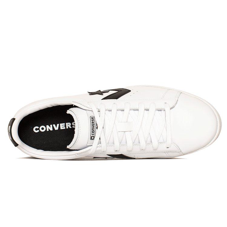 Converse Ox in Pelle Pro 'Bianco Nero' 167237C