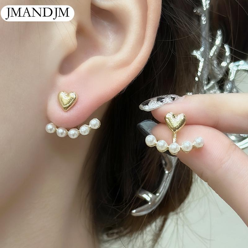 Orecchini coreani in metallo gioielli alla moda orecchino geometrico di cristallo dolce dolce e fresco per gioielli di moda per ragazze da donna