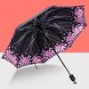 Beautiful Flower Painting Inside Men And Women Umbrella Sun And Rain Anti-uv Umbrellas Ladies Parasol Folding Paraguas For Gifts