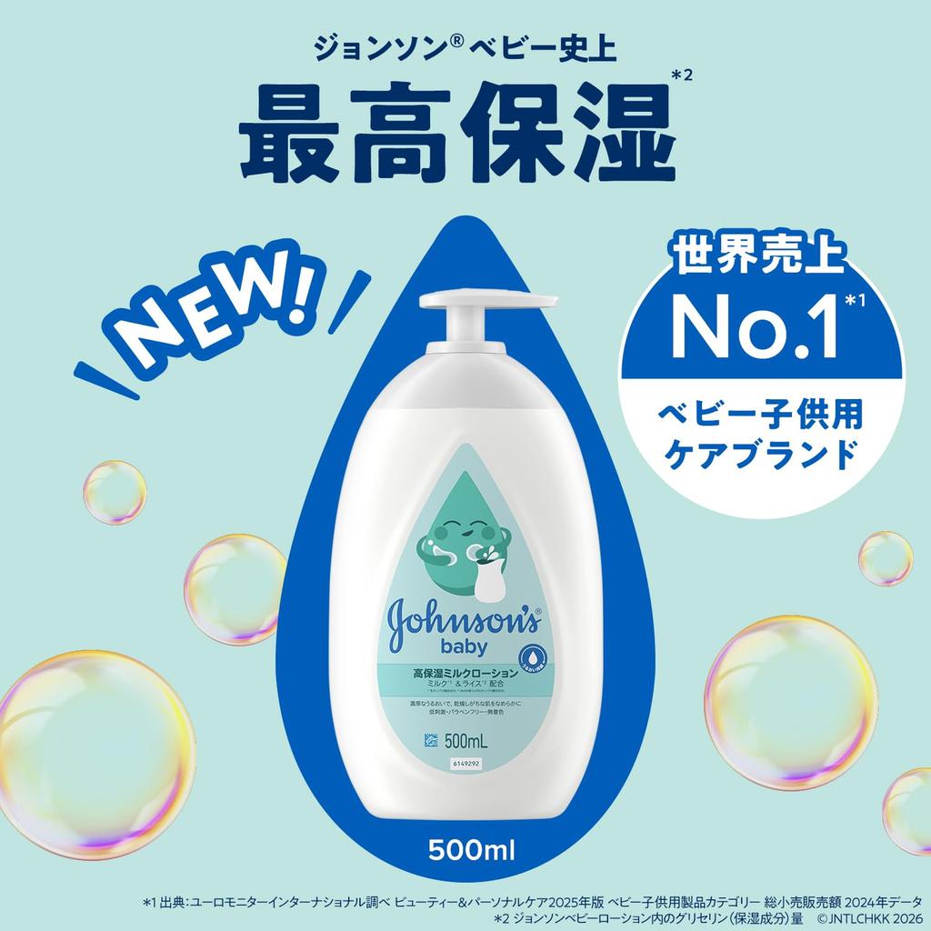 Johnson's Baby M&R High Moisture Lotion 500ml 2-Pack