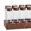 Coffee Tubes, Bean Tube Bottle, Wooden Exhibition Stand And Funnel, Storage