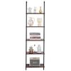 Industrial Square Pipe Shelf 5 Tier 17.3x11.8in Wall-Mount for Bedroom