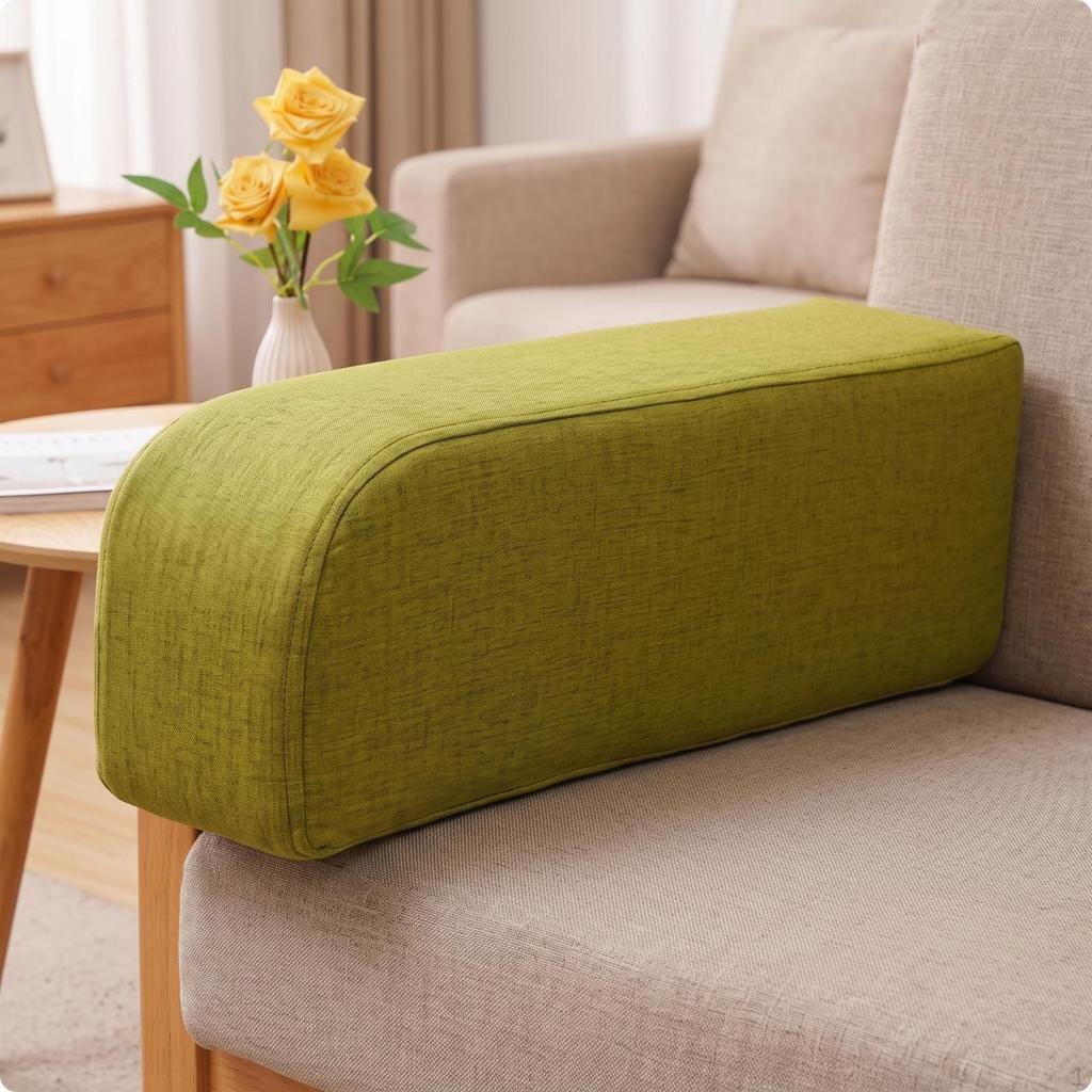 Supportive Curved Armrest Cushion Lightweight Sofa Pillow Compact Couch