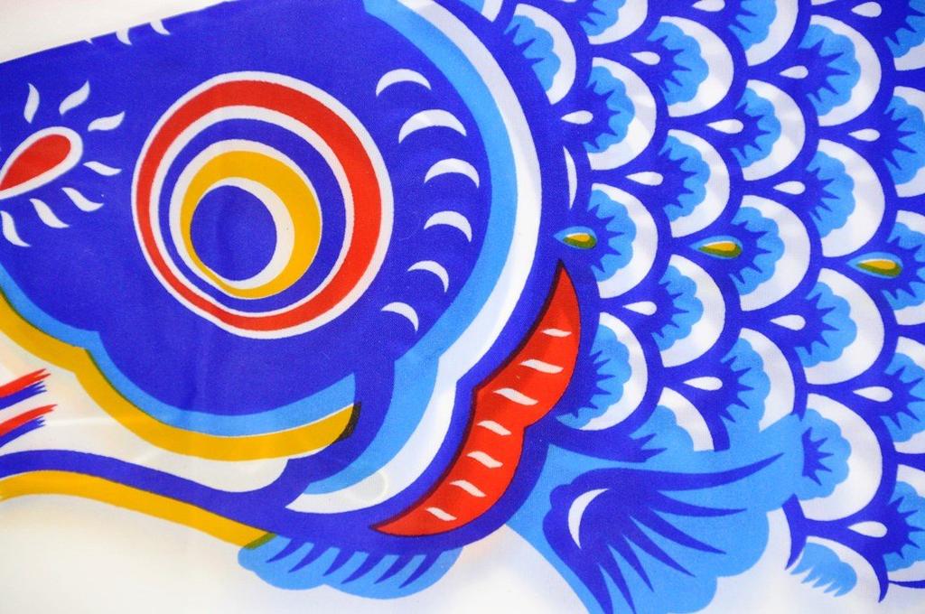 Hidemitsu Doll Workshop Miniature Koinobori (Carp Streamer) "Hiryuhikari" 1.1m Full Set with Mounting Hardware ZC6051A