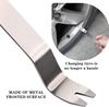 Stainless Steel Scraper Set Ultra Sharp Scrapers Remove Residue from Steel Aluminum and More Ends Offer Extra Leverage
