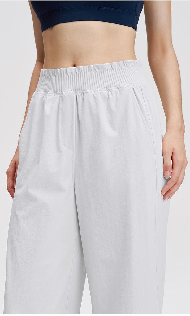 Lulu Damen Schlankmachende Schnelltrocknende High-Waist Wide-Leg Yoga- und Laufschweißhosen