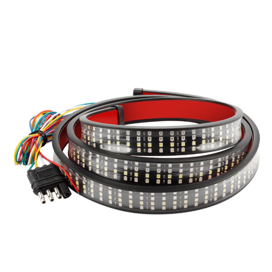 49" LED Lastebil Bakluke Stripelys Bar Auto Fire Rader Med Blinklys Brems Ryggelys For Bil Jeep Pickup SUV 12V