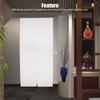 Magnetic Door Curtain Automatic Closing AntiMosquito Door Screen for Bedroom Kitchen(White )