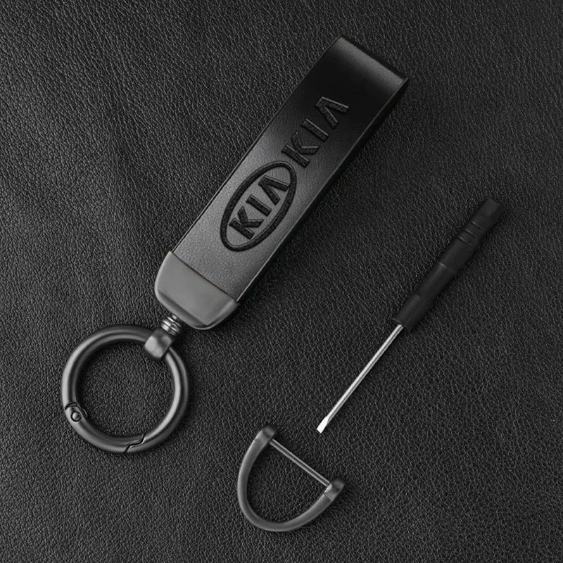 Car Logo Keychain Decoration Pendant Key Ring For Kia Sportage Carnival Seltos Sorento Rio Borrego Ceed Forte K3 K4 K5 K7 K9 EV3 Gbnkr30