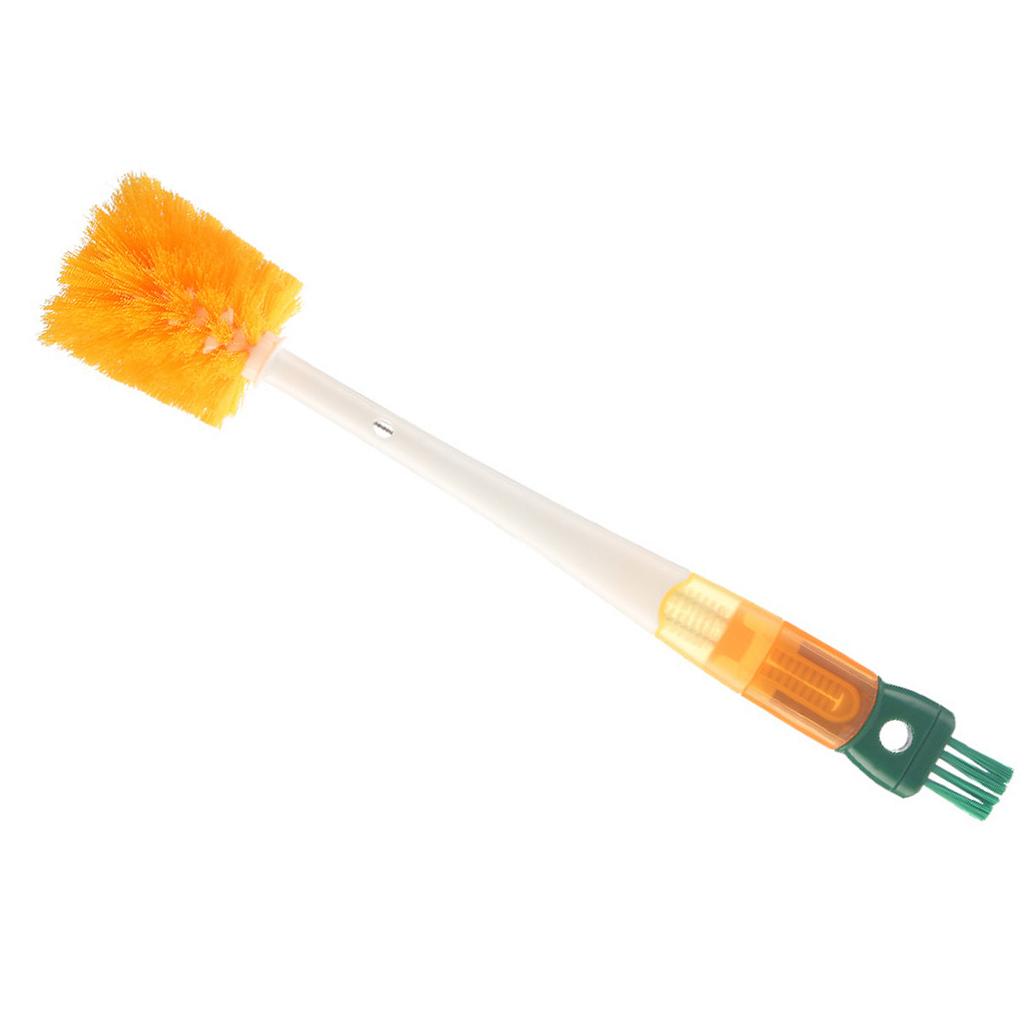 Multifunctional Cup Brush Robust Soft Bristles Non Slip Long Handle Cleaning Brush for Lid Straw