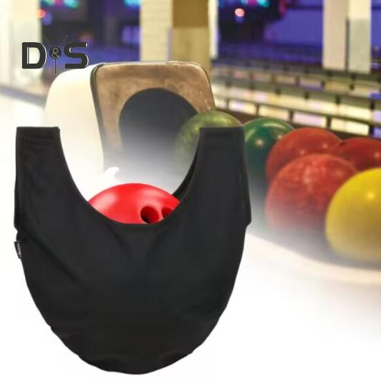 2 Pcs Bowling Seesaw Bag Washable Bowling Ball Polisher Bags Black Ball Cleaner Towel for Bowling Ball Cleaning And Storage