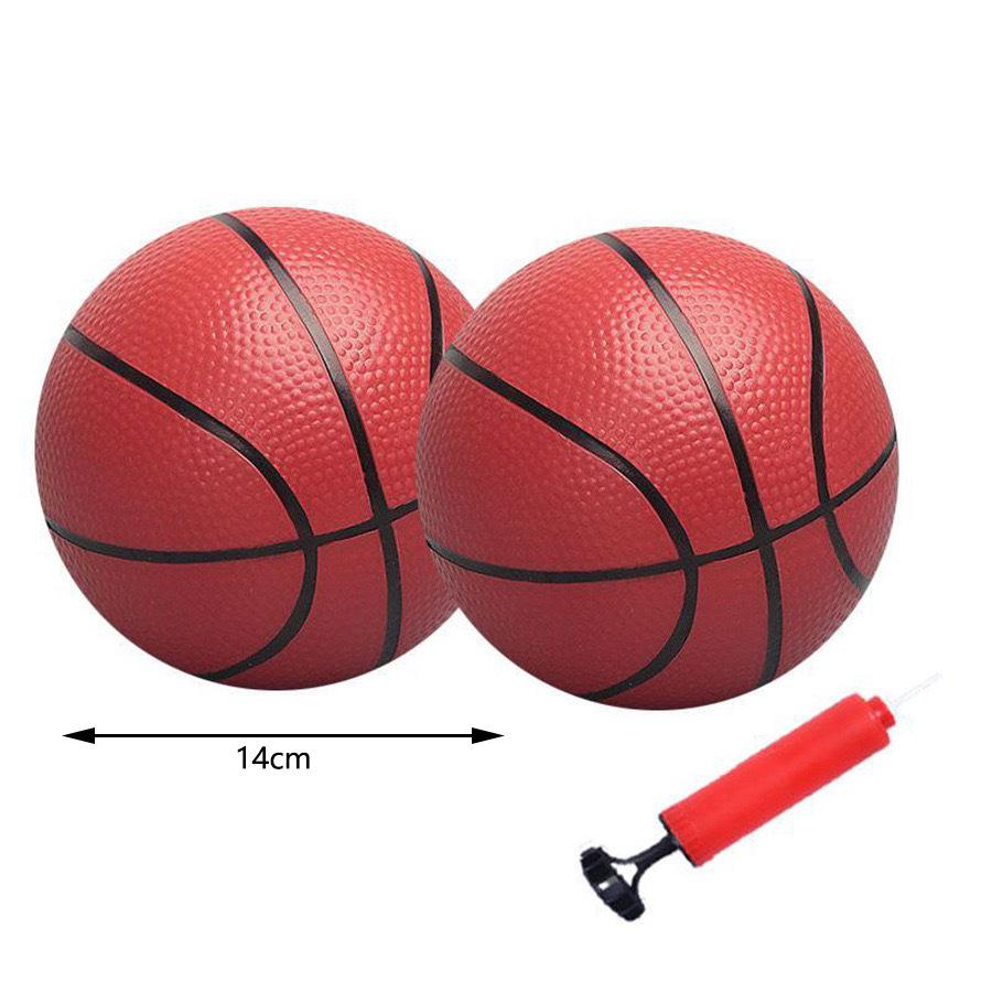 Children's 14cm Basketball & Football Toy Set with Ball Pump