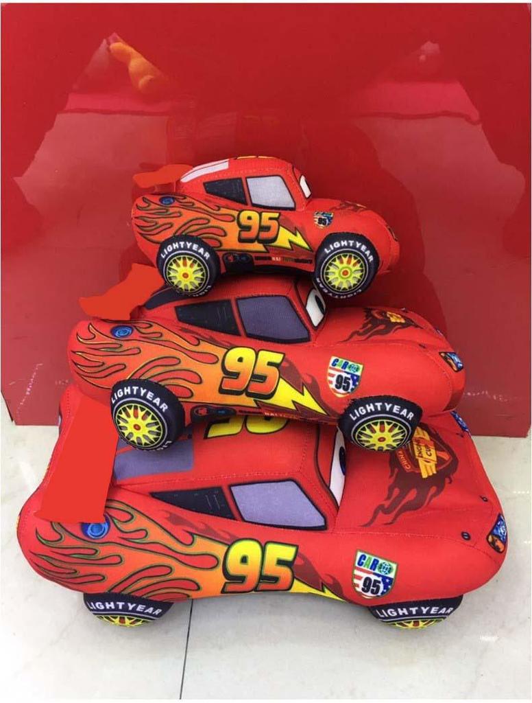 Çocuklar İçin Şimşek McQueen Peluş Yarış Arabası Oyuncak