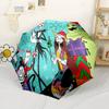 Christmas Nightmare Before Christmas Automatic Umbrella Compact 8-Rib Lightweight Foldable Design Durable Everyday Carry Umbrella