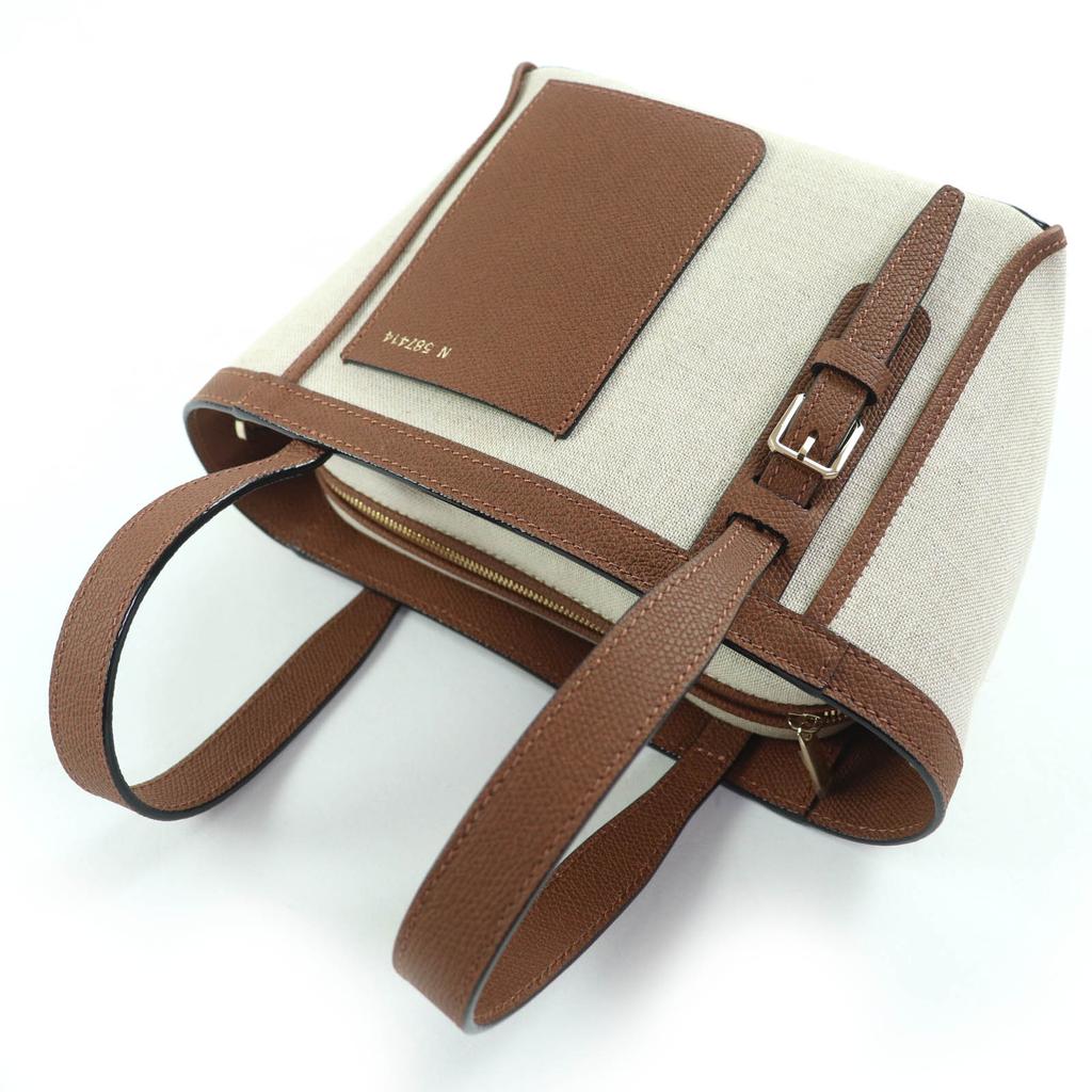 Ausgezeichnete Valextra Schultertasche Micro Bucket Bag 2-Wege Handtasche WBSF0086733 Gebraucht