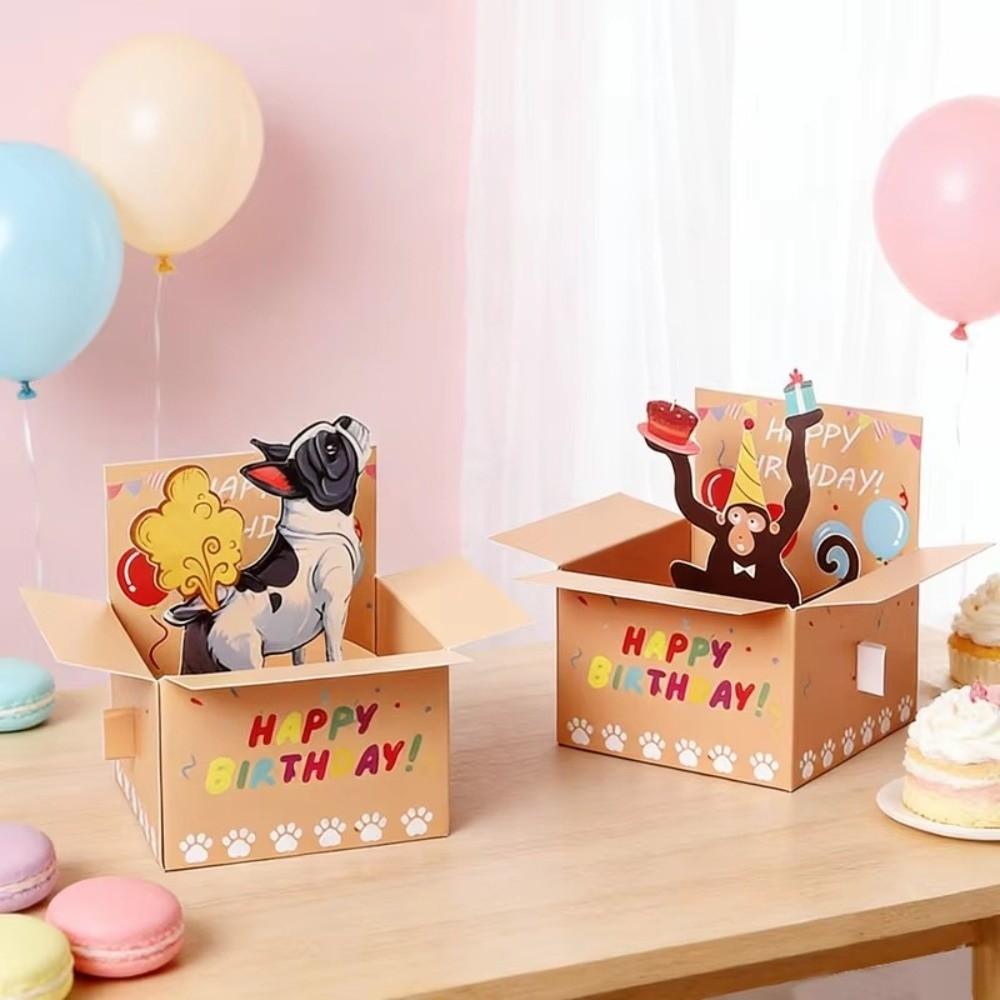 Funny 3D Birthday Greeting Card Happy Birthday Card  For Travel Family Gatherings Friends