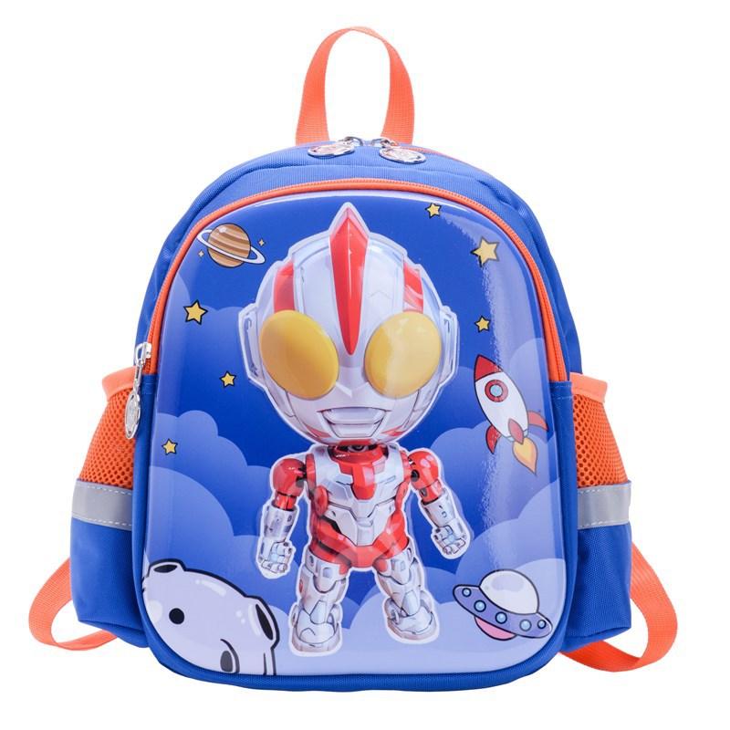 Kindergarten Anti-Lost Primary School Students Schoolbag Cartoon Trendy Cool Foreign Contrast Color Children'S Backpack Children'S Bag