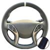 Car Accessories Hand-stitched Black Artificial Leather 2011-2016 Avante i30 2012-2016 Steering Wheel Cover For Hyundai Elantra