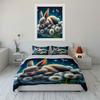 "Dreamy Bunny Bedroom Decoration Set" Multiple Sizes Kid's and Adults' Bedroom Exquisite 3PC Bedding Set Gift