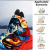 1pc Superhero Flannel Throw Blanket - HD Printed Lightweight Soft Warm All-Season Blanket for Sofa, Bed, Travel058