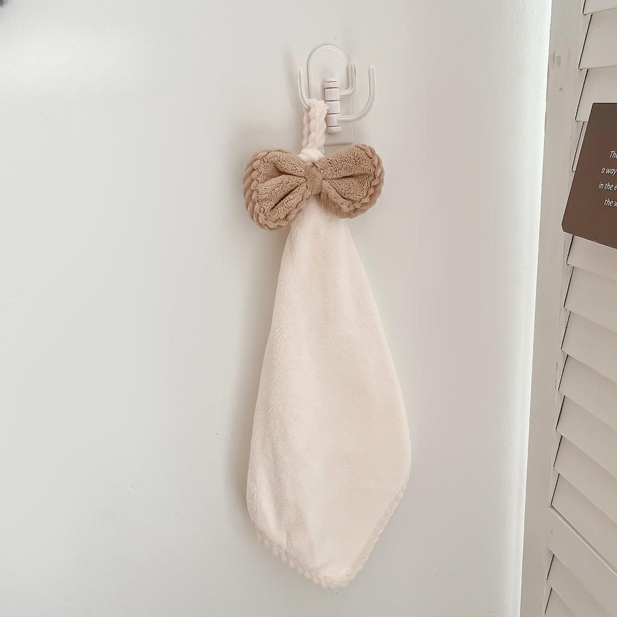 

Полотенце для рук, впитывающее полотенце для волос, кухонное, бытовое, быстросохнущее, полотенце для рук, коралловый бархат, детская тряпка грязно-белый