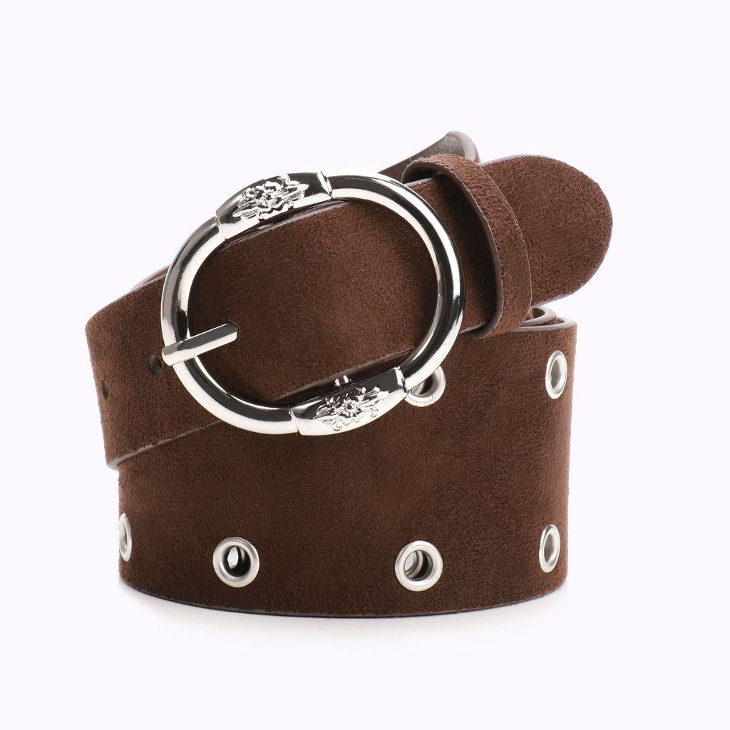Ceinture de taille Fashion Punk pour Dames avec Boucle en Alliage pour Streetwear et Jupes Courtes
