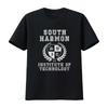 Herren South Harmon Institute of Technology T-Shirt Lustig Inoffiziell Akzeptiert Filmfan Merch Schwarz Vintage Leicht Ausgewaschen
