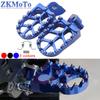 Apoio para os pés para motocicleta CNC, pedais e apoio para os pés para YAMAHA YZ 65 85 125 250 125X 250X 250FX 450FX WR 250F 450F YZF WRF 250 450