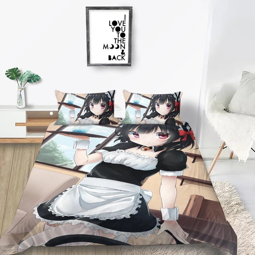 Sexy Girls Bedding Sets Kids Bed Comforter Cover Sets Anime Quilt Cover Home Bedclothes 3d Printing Beauty Bedspread No Sheet