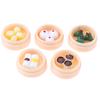5Pcs/Set 1:12 Dollhouse Miniatures Chinese Dim Sum Food Kitchen Accessories